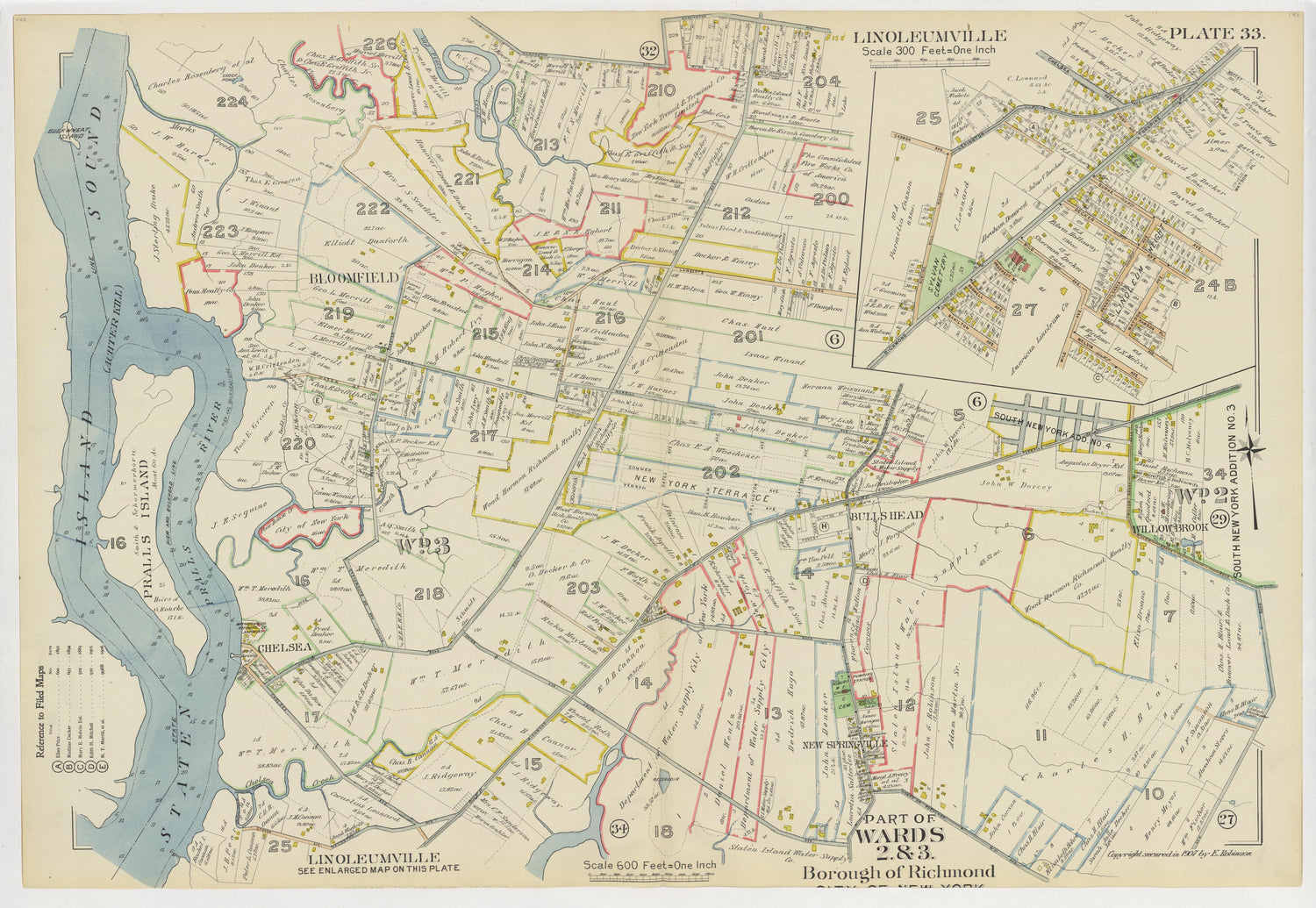 Image 38 of Atlas of the Borough of Richmond, City of New York ... from Atlas of the Borough of Richmond, City of New York 1907 by Relic Map Company