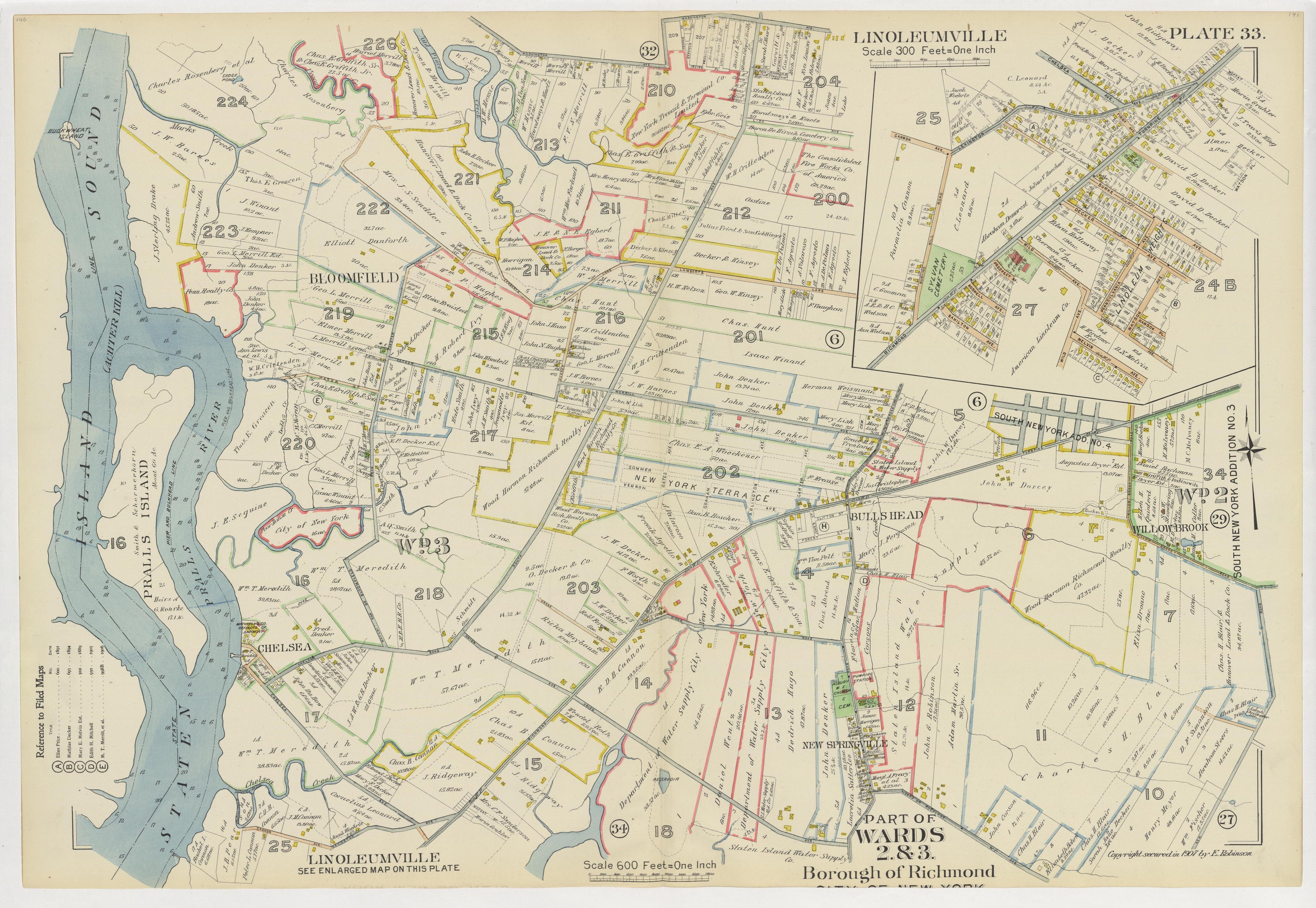 Image 38 of Atlas of the Borough of Richmond, City of New York ... from Atlas of the Borough of Richmond, City of New York 1907 by Relic Map Company
