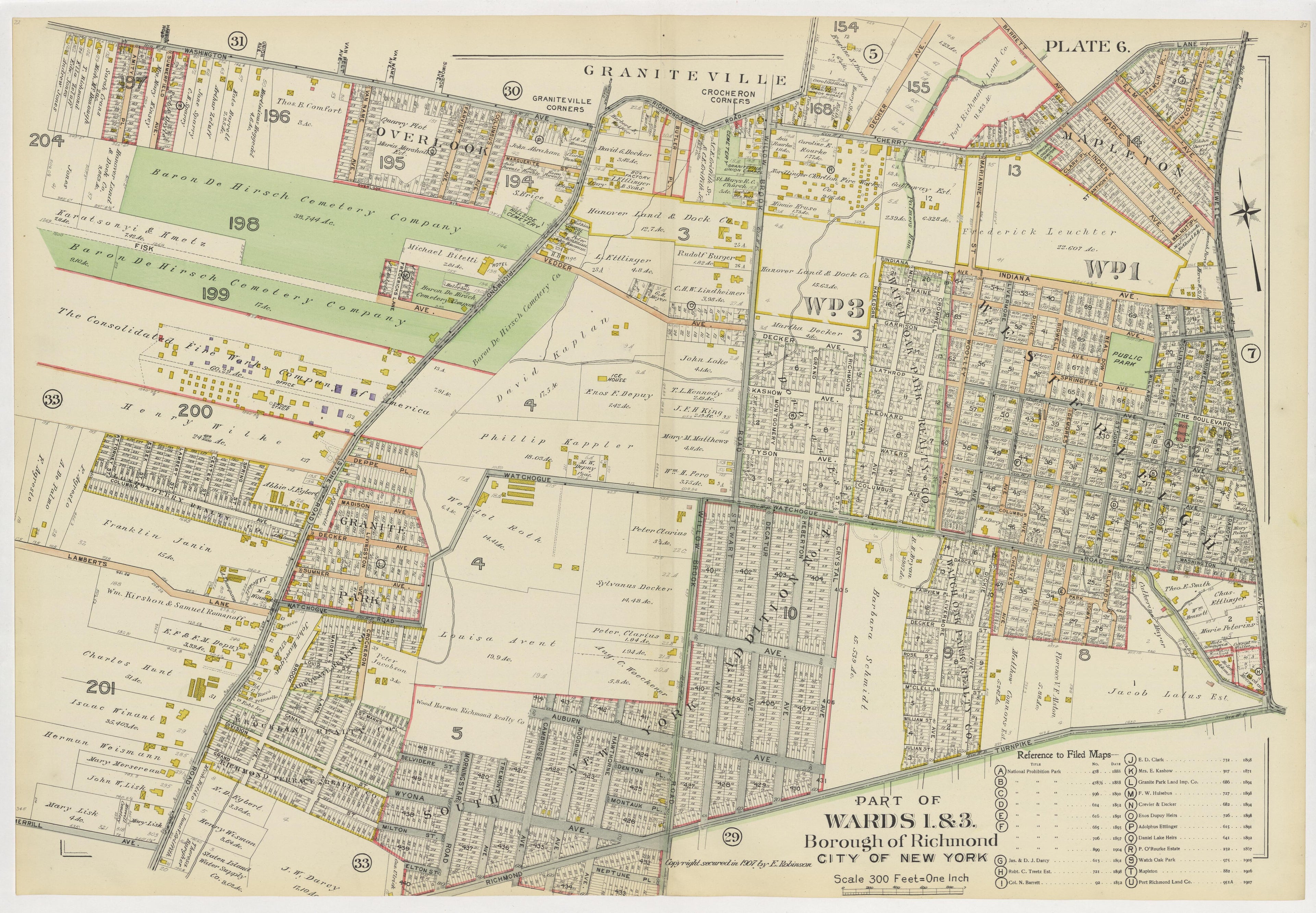 Image 11 of Atlas of the Borough of Richmond, City of New York ... from Atlas of the Borough of Richmond, City of New York 1907 by Relic Map Company