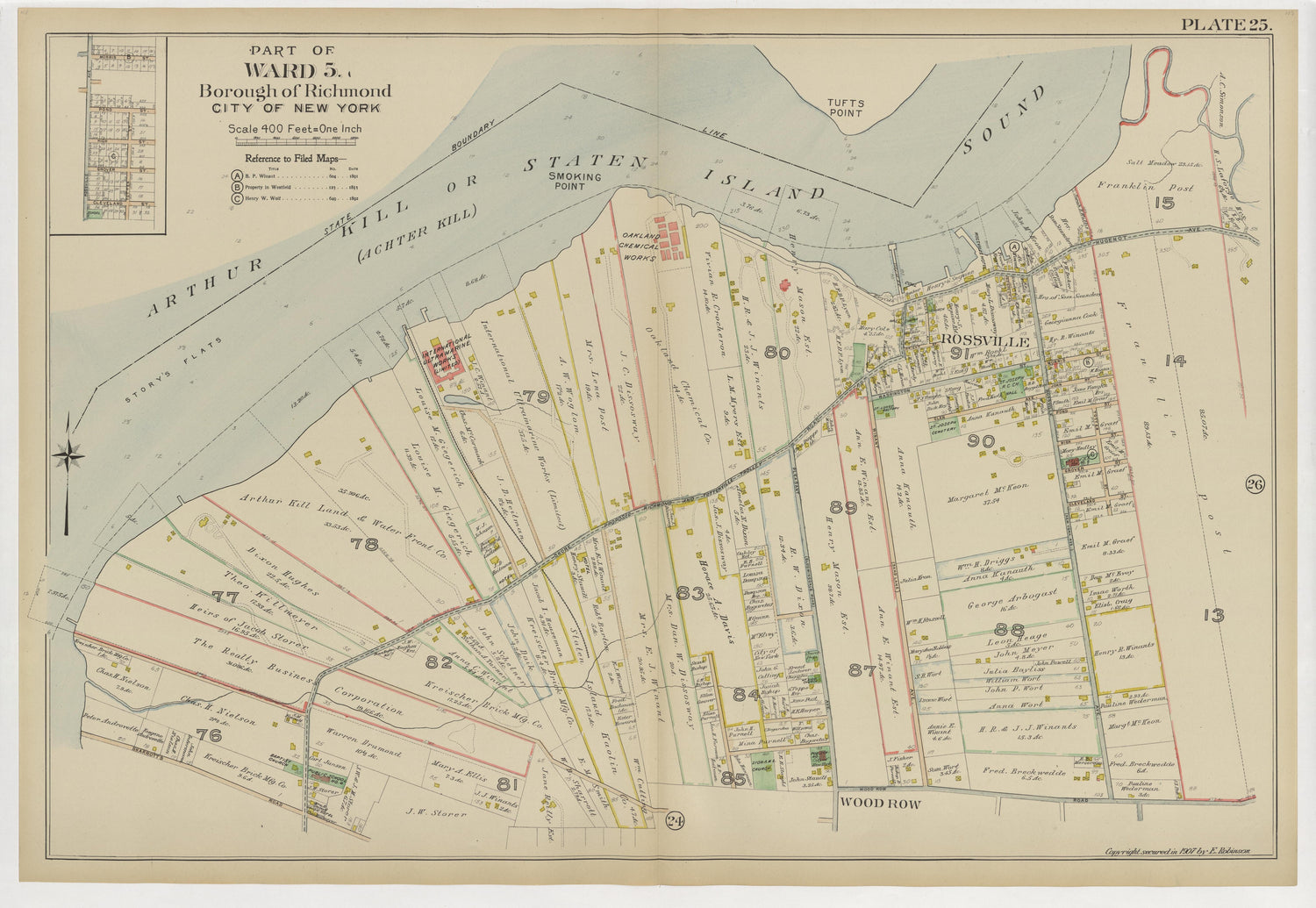 Image 30 of Atlas of the Borough of Richmond, City of New York ... from Atlas of the Borough of Richmond, City of New York 1907 by Relic Map Company