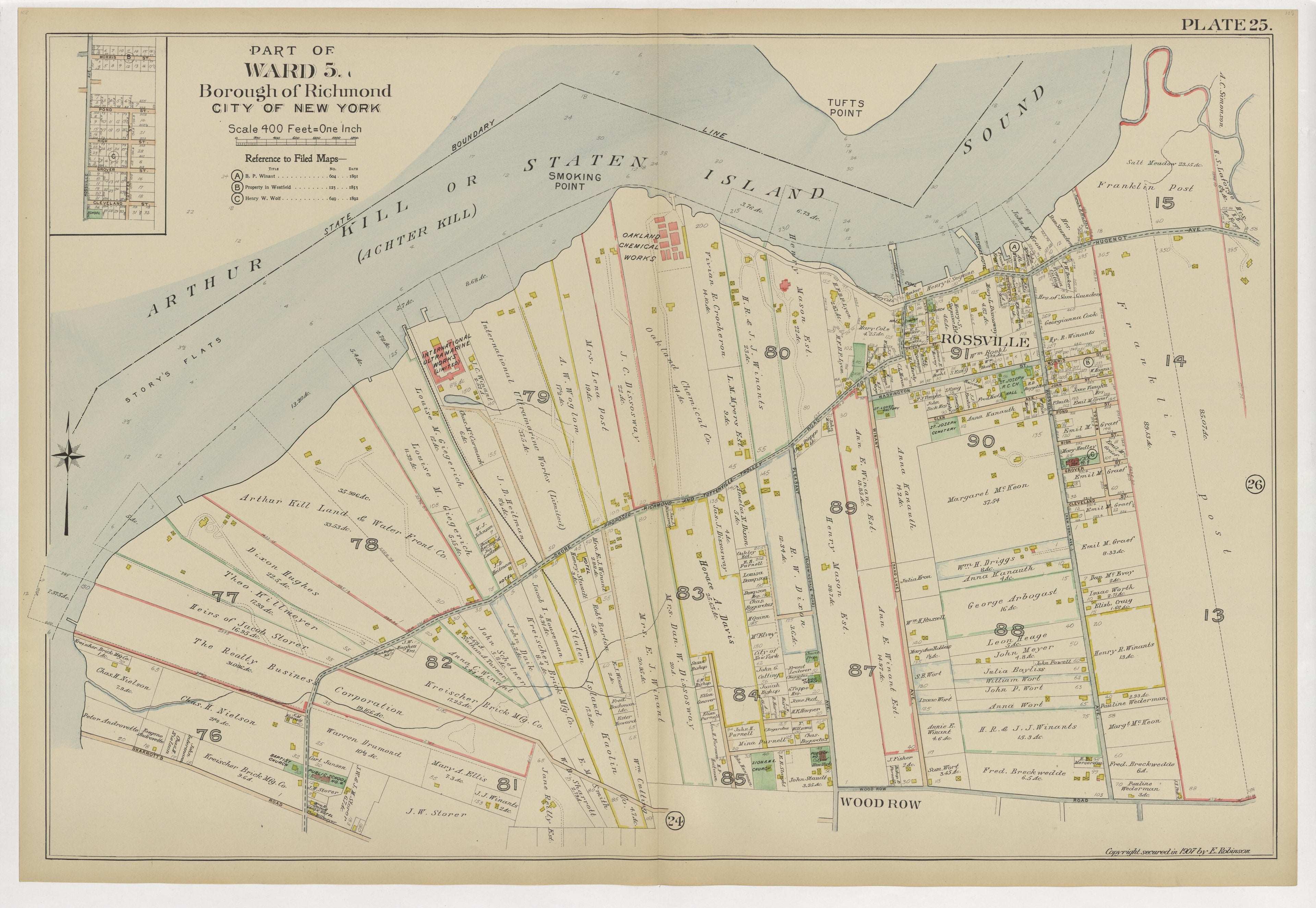 Image 30 of Atlas of the Borough of Richmond, City of New York ... from Atlas of the Borough of Richmond, City of New York 1907 by Relic Map Company