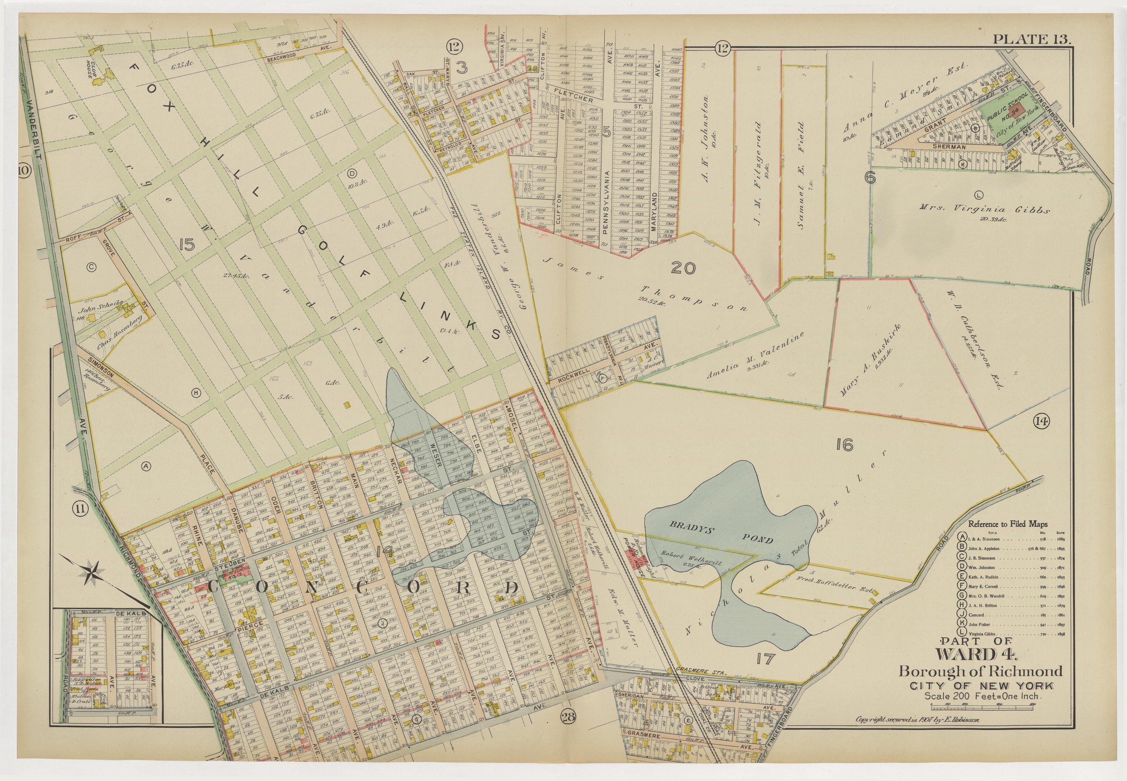 Image 18 of Atlas of the Borough of Richmond, City of New York ... from Atlas of the Borough of Richmond, City of New York 1907 by Relic Map Company