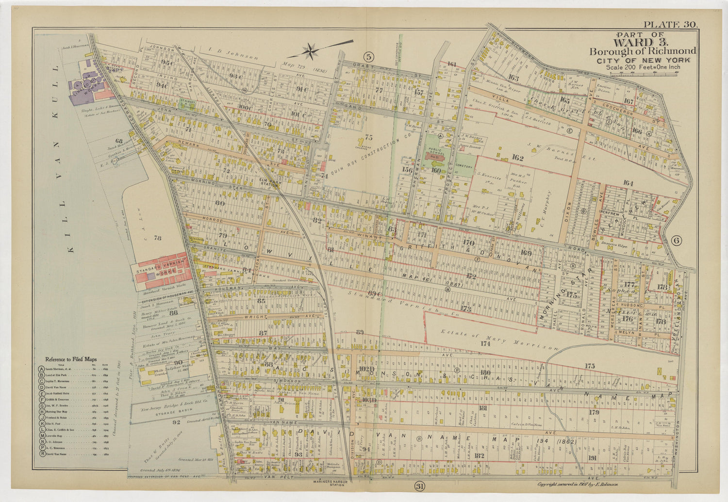 Image 35 of Atlas of the Borough of Richmond, City of New York ... from Atlas of the Borough of Richmond, City of New York 1907 by Relic Map Company