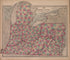 Map of the Central States, Warner and Beers from Atlas of Marshall County and the State of Illinois : to Which Is Added an Atlas of the United States, Maps of the Hemispheres &c. &c. &c 1870 by Relic Map Company