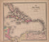 Map of West Indies from Atlas of Marshall County and the State of Illinois : to Which Is Added an Atlas of the United States, Maps of the Hemispheres &c. &c. &c 1870 by Relic Map Company