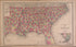 Map of the Southern States from Atlas of Marshall County and the State of Illinois : to Which Is Added an Atlas of the United States, Maps of the Hemispheres &c. &c. &c 1870 by Relic Map Company