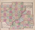 Atlas of Illinois--continued from Atlas of Marshall County and the State of Illinois : to Which Is Added an Atlas of the United States, Maps of the Hemispheres &c. &c. &c 1870 by Relic Map Company