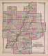 Atlas of Illinois--continued from Atlas of Marshall County and the State of Illinois : to Which Is Added an Atlas of the United States, Maps of the Hemispheres &c. &c. &c 1870 by Relic Map Company