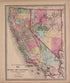 Map of Nevada and California from Atlas of Marshall County and the State of Illinois : to Which Is Added an Atlas of the United States, Maps of the Hemispheres &c. &c. &c 1870 by Relic Map Company
