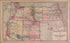 Map of Utah, Arizona, New Mexico, Knasas, Colorado from Atlas of Marshall County and the State of Illinois : to Which Is Added an Atlas of the United States, Maps of the Hemispheres &c. &c. &c 1870 by Relic Map Company