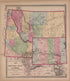 Map of Montana, Idaho, and Wyoming, Warner and Beers from Atlas of Marshall County and the State of Illinois : to Which Is Added an Atlas of the United States, Maps of the Hemispheres &c. &c. &c 1870 by Relic Map Company