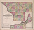 Atlas of Illinois--continued from Atlas of Marshall County and the State of Illinois : to Which Is Added an Atlas of the United States, Maps of the Hemispheres &c. &c. &c 1870 by Relic Map Company