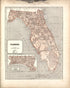 Florida; Inset Map of West Part of Florida from Morse&