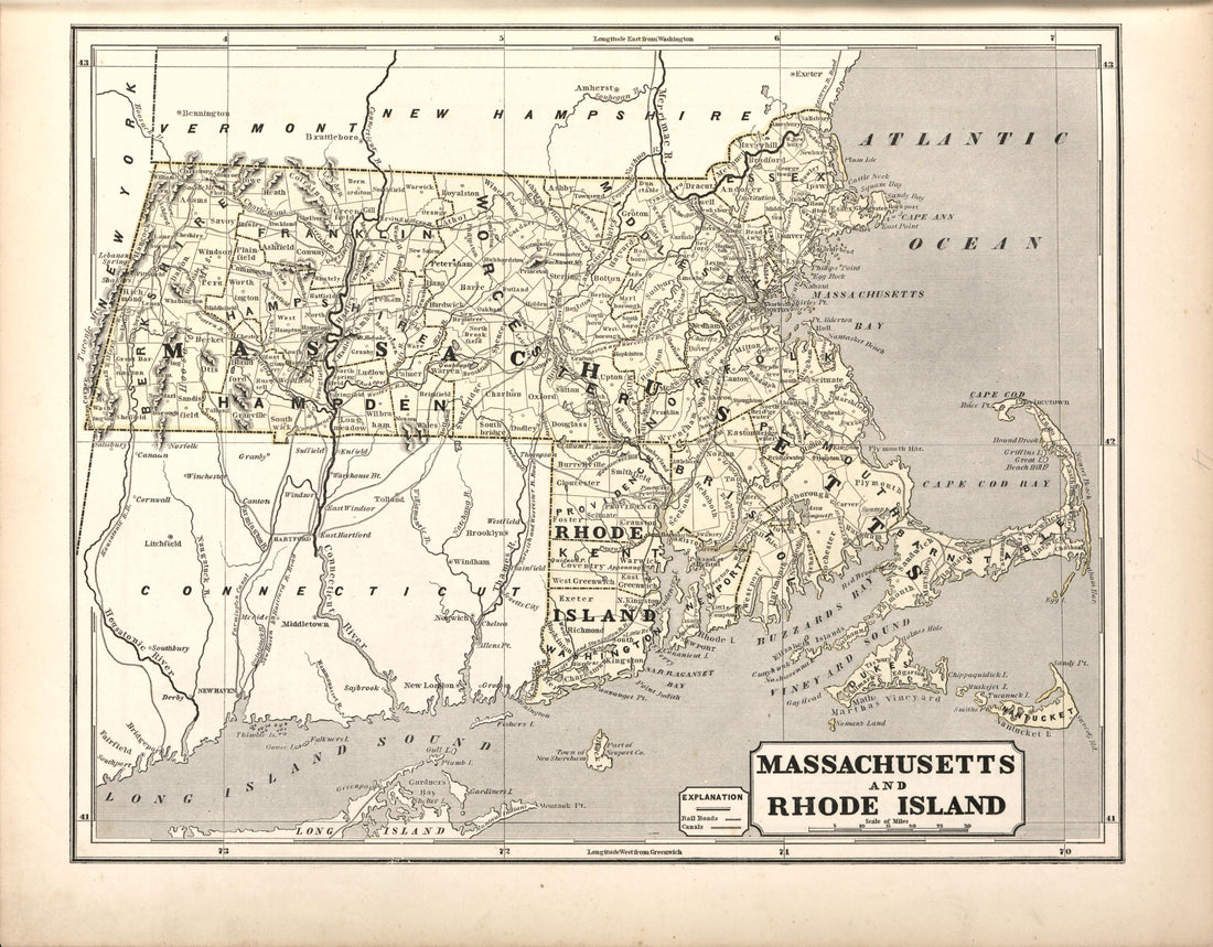 Massachusetts &amp; Rhode Island from Morse&