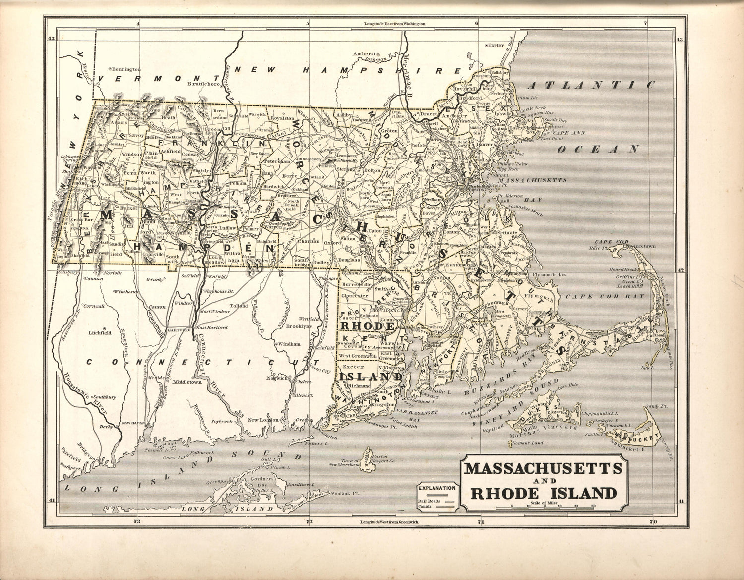 Massachusetts &amp; Rhode Island from Morse&