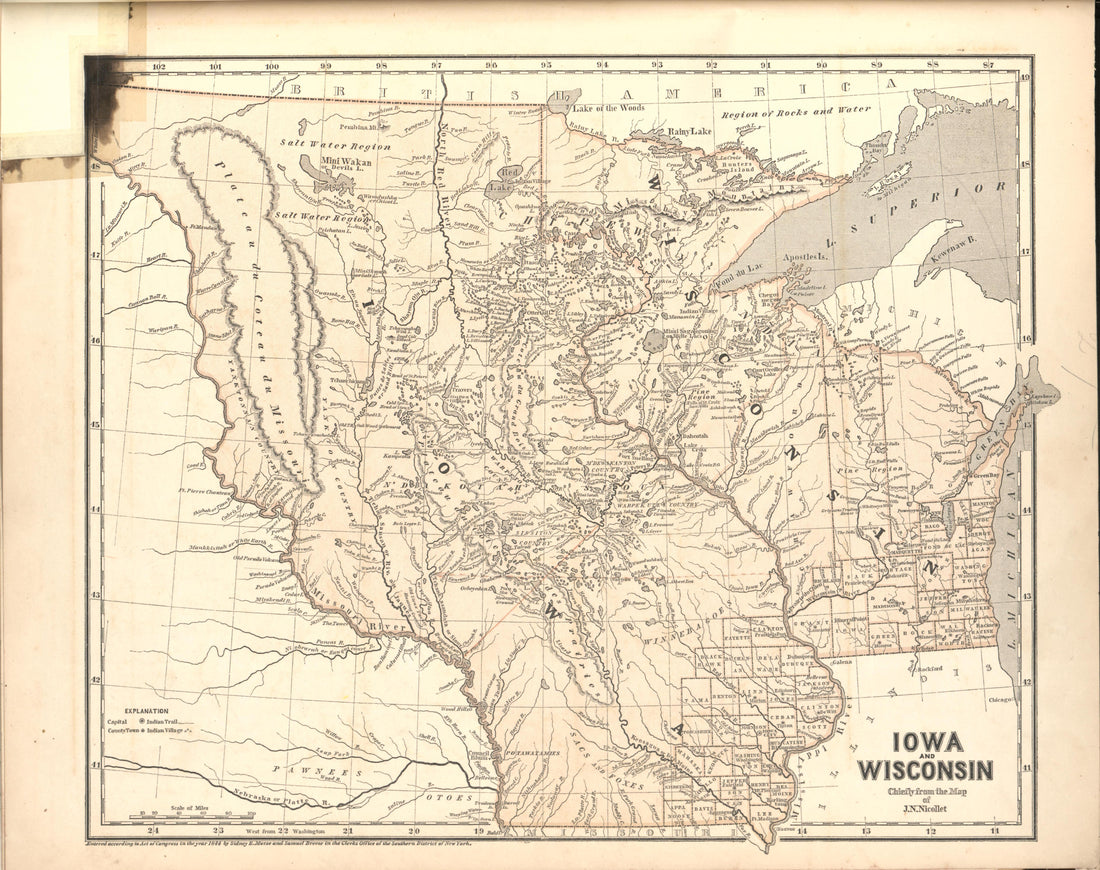 Iowa and Wisconsin from Morse&