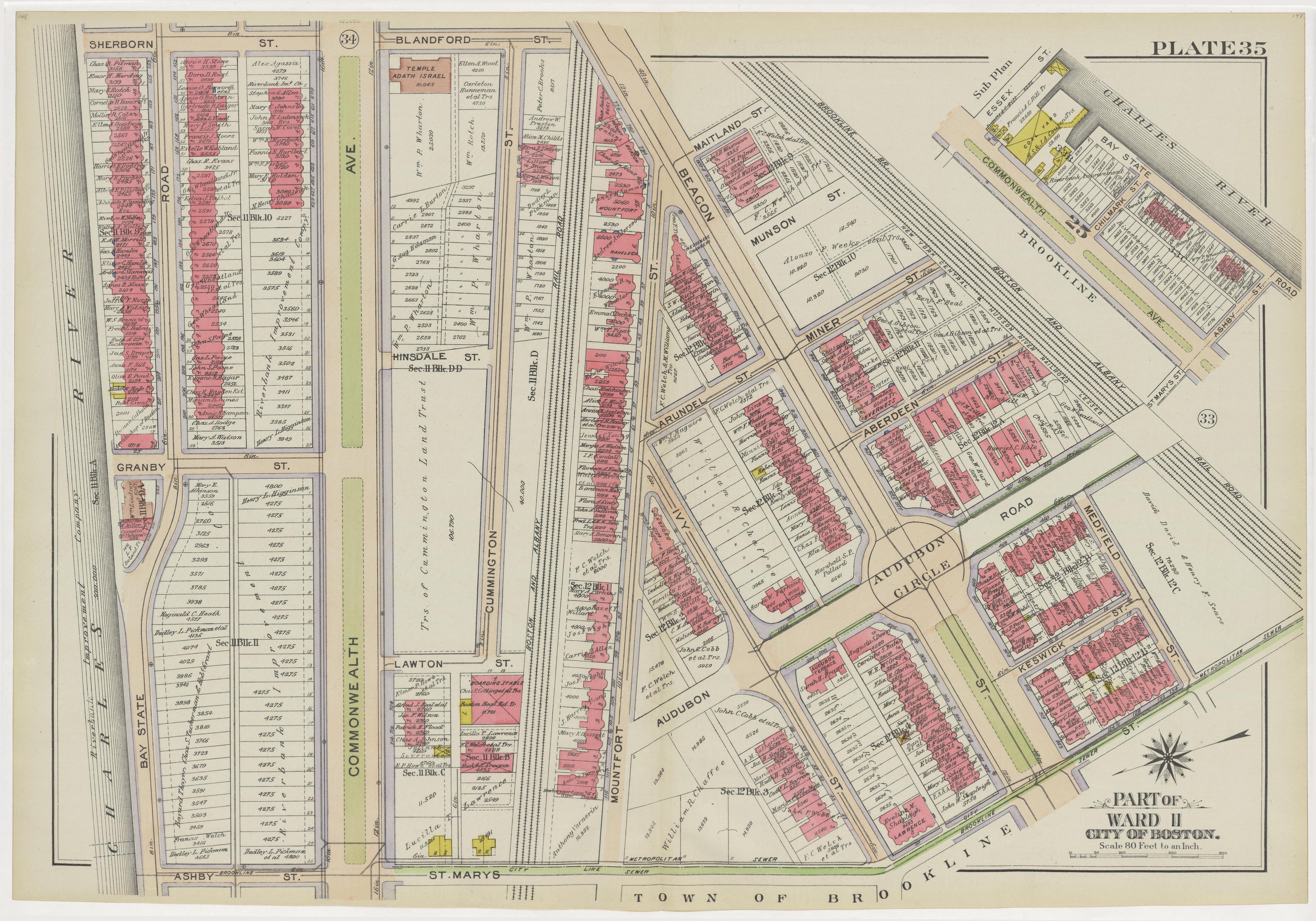 Image 40 of Atlas of the City of Boston, Boston Proper and Back Bay from Atlas of the City of Boston, Boston Proper and Back Bay 1908 by Relic Map Company