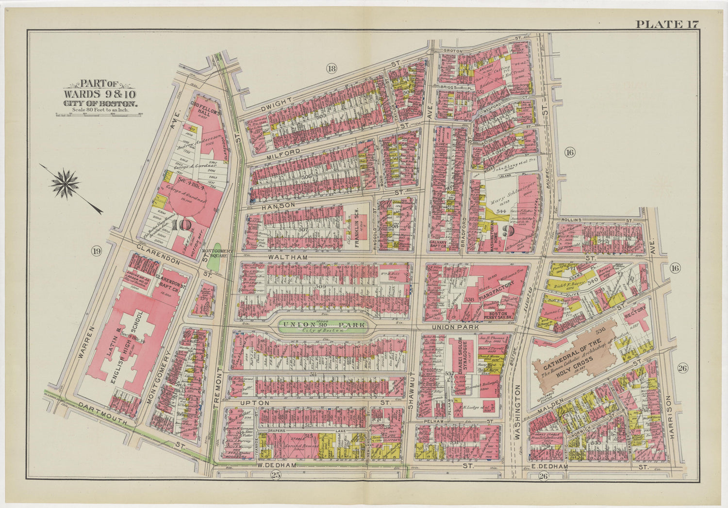 Image 22 of Atlas of the City of Boston, Boston Proper and Back Bay from Atlas of the City of Boston, Boston Proper and Back Bay 1908 by Relic Map Company