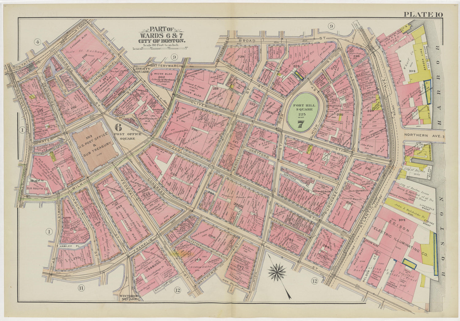 Image 15 of Atlas of the City of Boston, Boston Proper and Back Bay from Atlas of the City of Boston, Boston Proper and Back Bay 1908 by Relic Map Company
