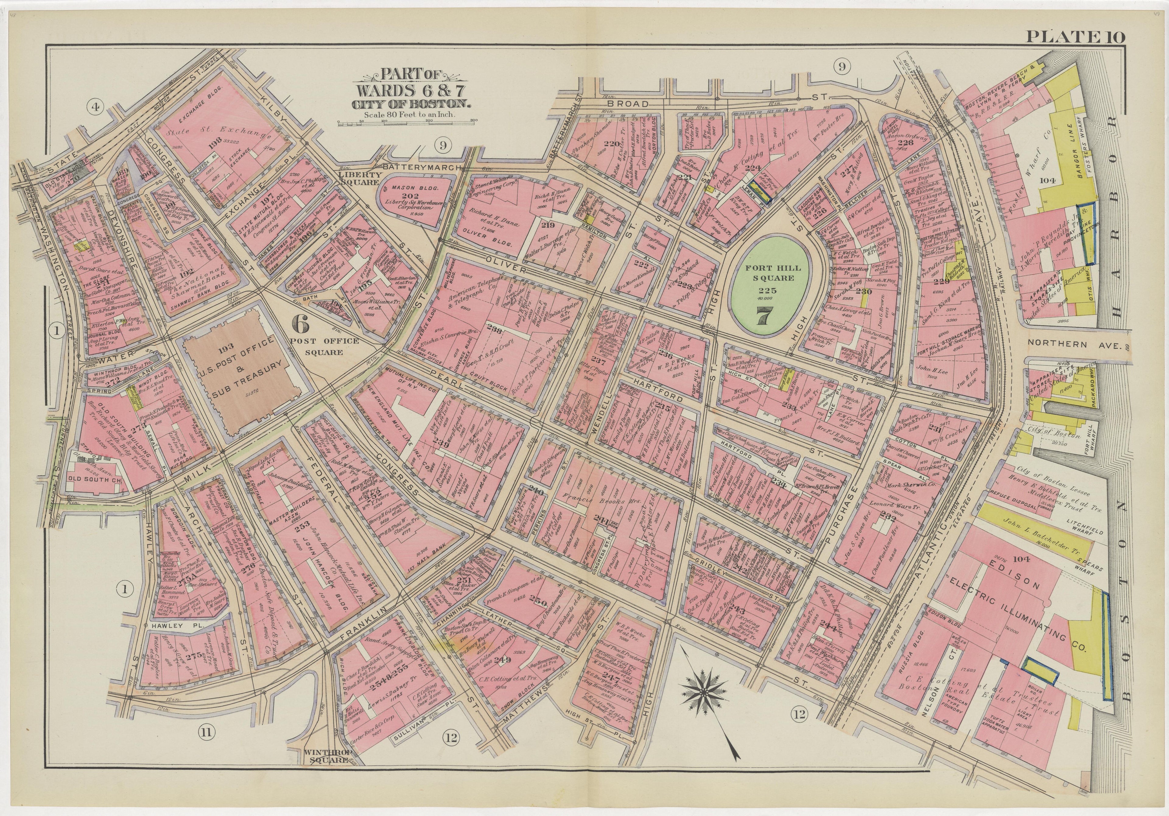 Image 15 of Atlas of the City of Boston, Boston Proper and Back Bay from Atlas of the City of Boston, Boston Proper and Back Bay 1908 by Relic Map Company