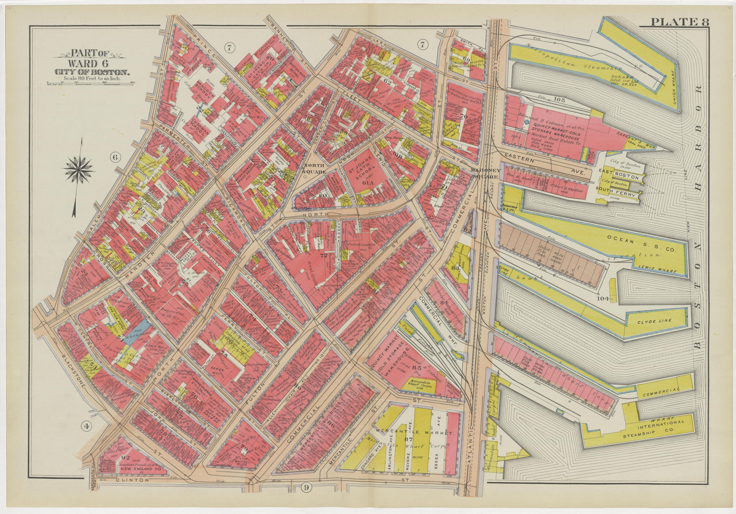 Image 13 of Atlas of the City of Boston, Boston Proper and Back Bay from Atlas of the City of Boston, Boston Proper and Back Bay 1908 by Relic Map Company