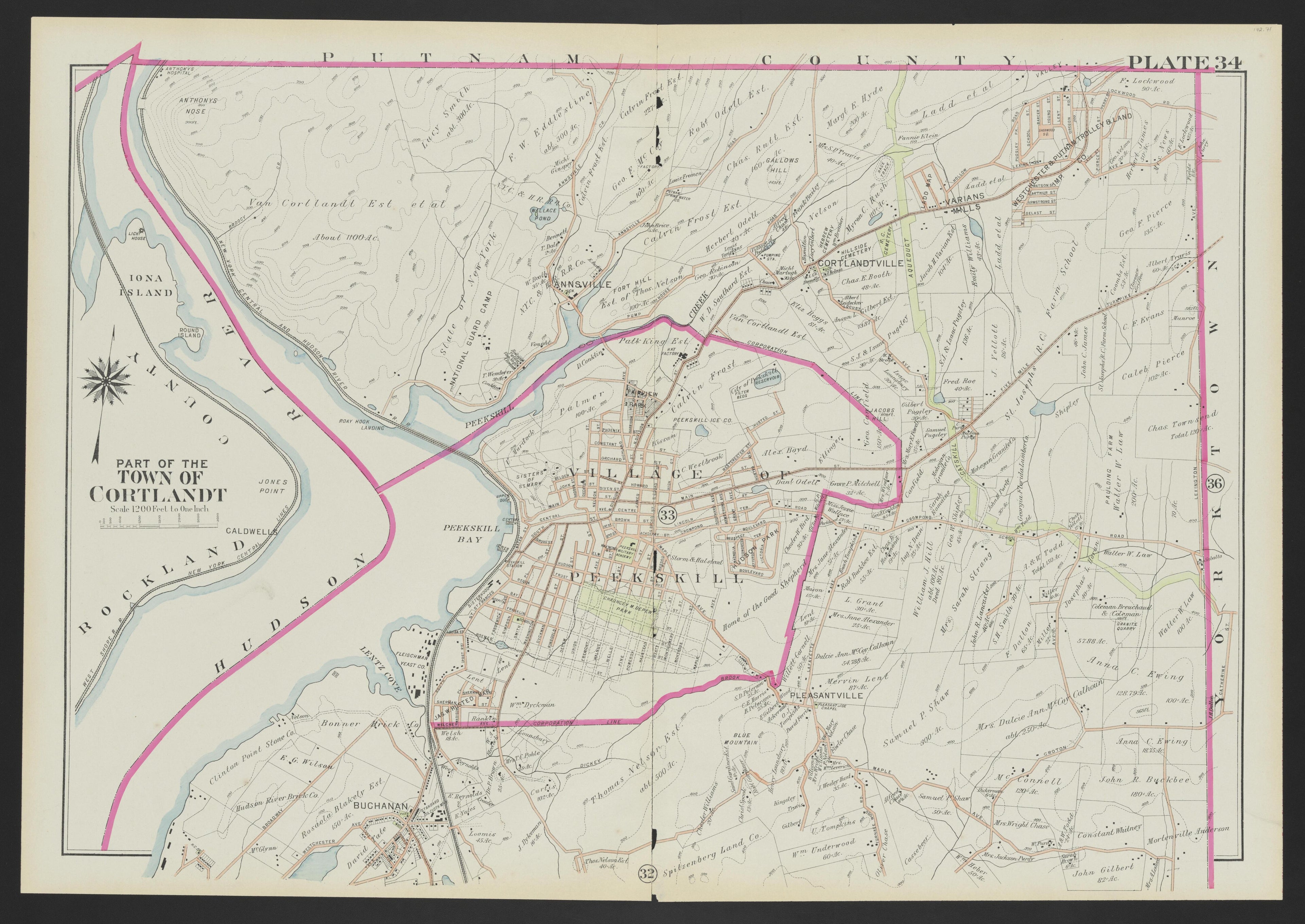 Image 38 of Atlas of Westchester County, New York from Atlas of Westchester County, New York : from Actual Surveys and Official Plans 1911 by Relic Map Company