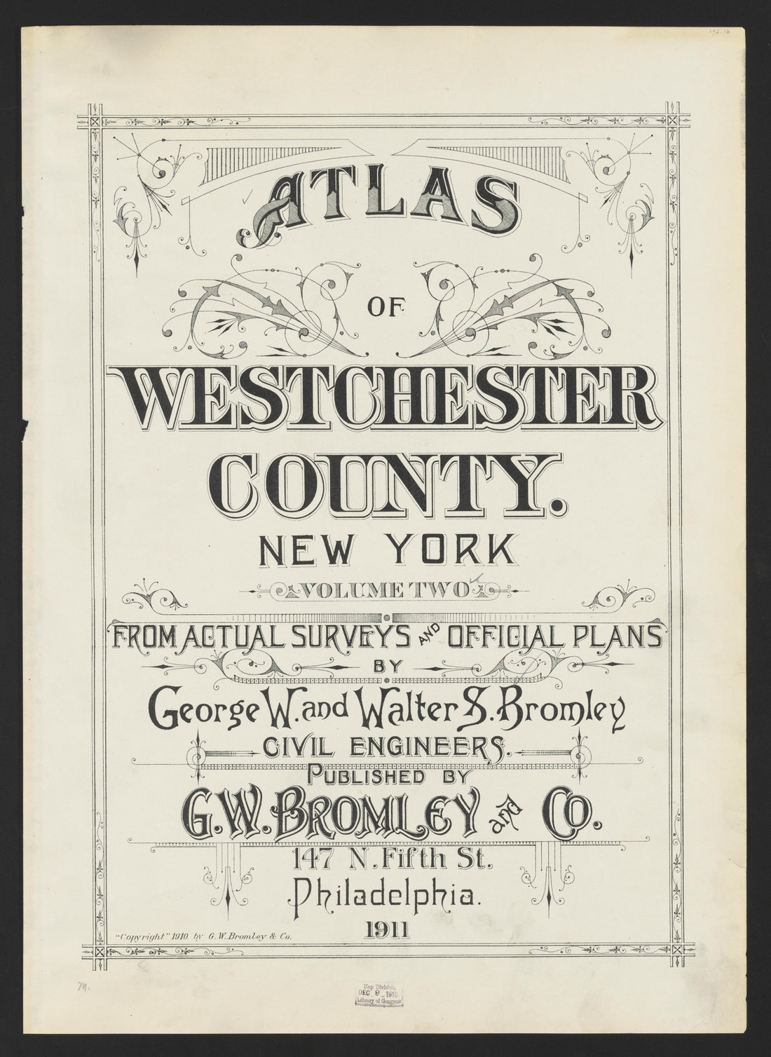 Image 2 of Atlas of Westchester County, New York from Atlas of Westchester County, New York : from Actual Surveys and Official Plans 1911 by Relic Map Company