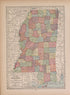Mississippi from Atlas of Doniphan County, Kansas : Containing Maps of Townships of the County, Maps of State, United States and World : Farmers Directory, Analysis of the System of U.S. Land Surveys 1927 by Relic Map Company