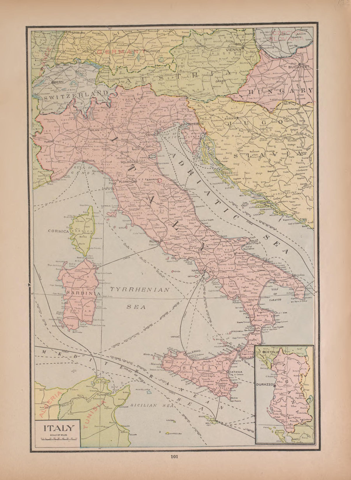 Italy from Atlas of Doniphan County, Kansas : Containing Maps of Townships of the County, Maps of State, United States and World : Farmers Directory, Analysis of the System of U.S. Land Surveys 1927 by Relic Map Company