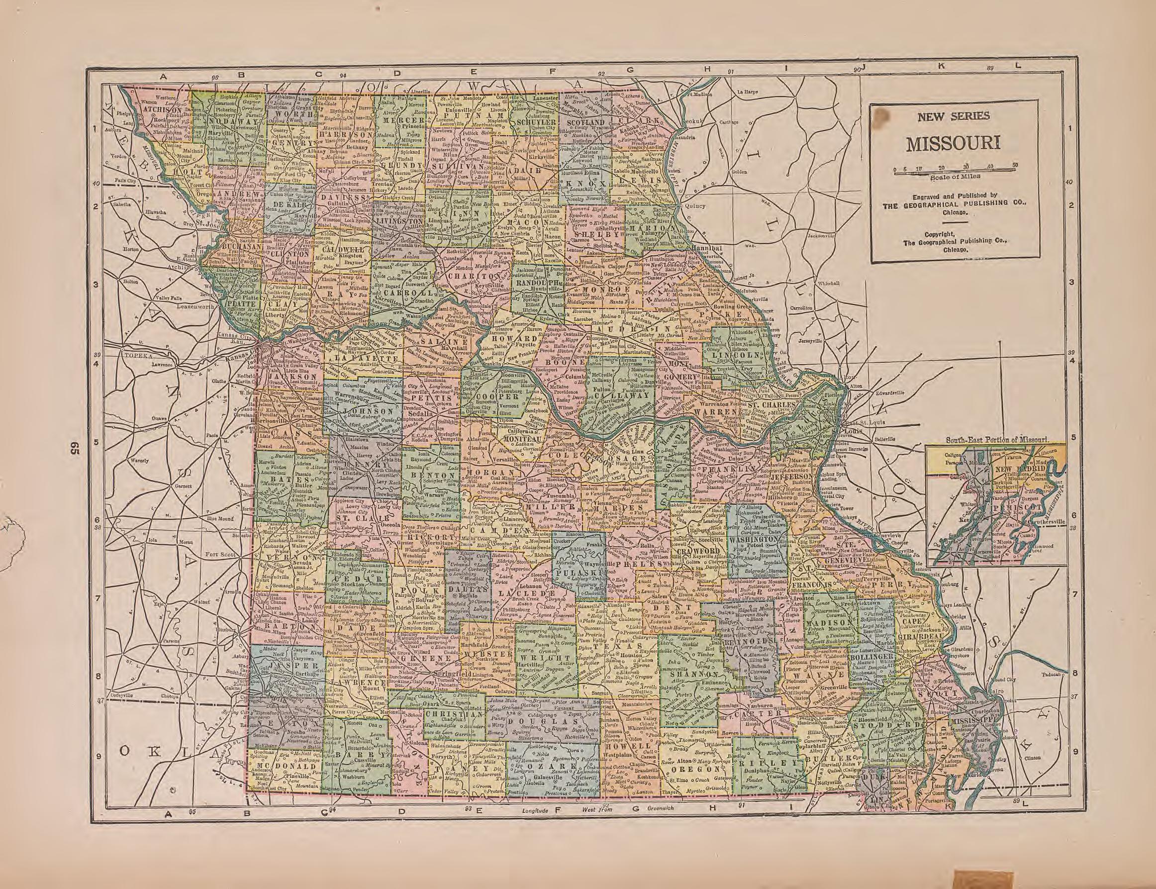 This old map of Doniphan County, Kansas,  was created by Anderson Publishing Company|Burgoyne, Alan H. (Alan Hughes)|James, George Wharton|Peake, Elmore Elliott in 1927