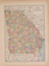 Georgia from Atlas of Doniphan County, Kansas : Containing Maps of Townships of the County, Maps of State, United States and World : Farmers Directory, Analysis of the System of U.S. Land Surveys 1927 by Relic Map Company