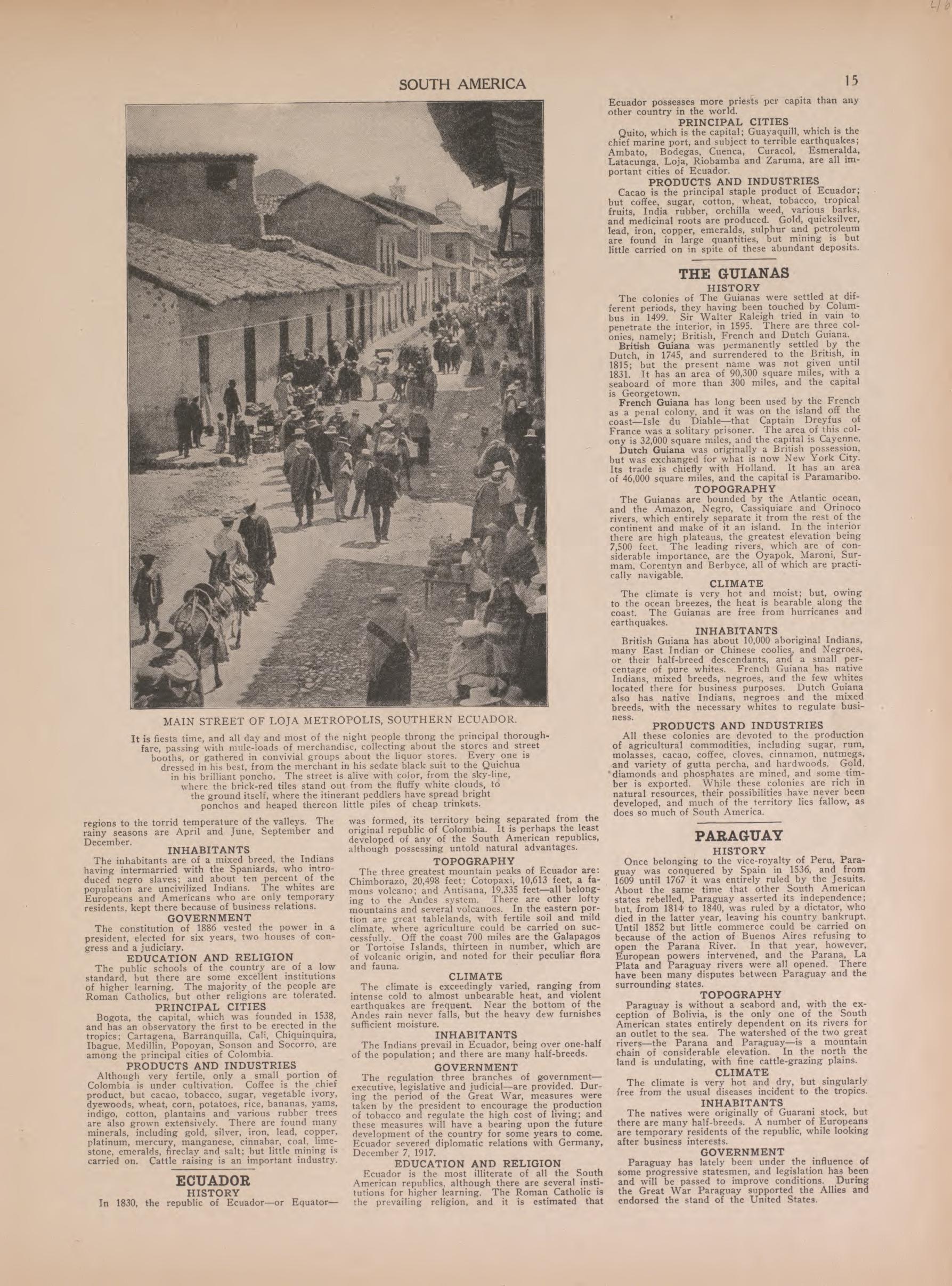 Views of Loja Metropolis, Southern Ecuador and Text from Atlas of Doniphan County, Kansas : Containing Maps of Townships of the County, Maps of State, United States and World : Farmers Directory, Analysis of the System of U.S. Land Surveys 1927 by Relic Map Company