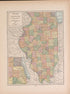 Illinois from Atlas of Doniphan County, Kansas : Containing Maps of Townships of the County, Maps of State, United States and World : Farmers Directory, Analysis of the System of U.S. Land Surveys 1927 by Relic Map Company