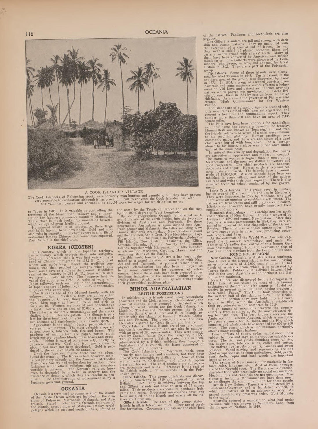 View of a Cool Islander Village and Text from Atlas of Doniphan County, Kansas : Containing Maps of Townships of the County, Maps of State, United States and World : Farmers Directory, Analysis of the System of U.S. Land Surveys 1927 by Relic Map Company