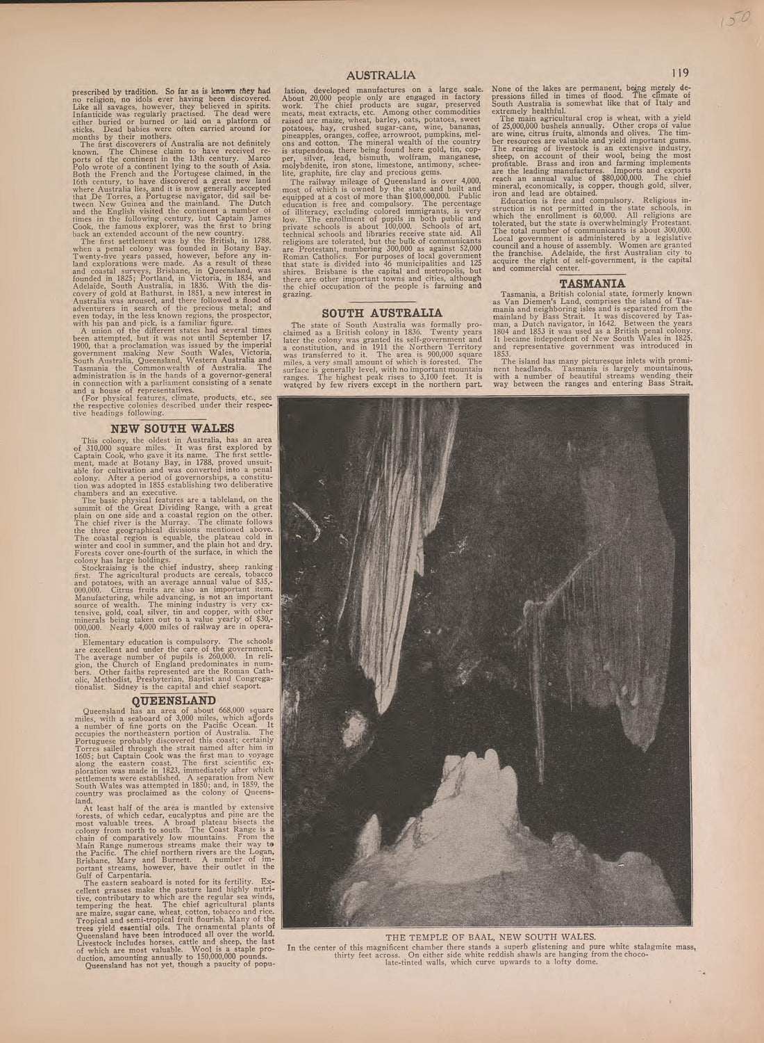 View of Temple of Baal, South Wales and Text from Atlas of Doniphan County, Kansas : Containing Maps of Townships of the County, Maps of State, United States and World : Farmers Directory, Analysis of the System of U.S. Land Surveys 1927 by Relic Map Company