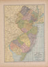 New Jeresy from Atlas of Doniphan County, Kansas : Containing Maps of Townships of the County, Maps of State, United States and World : Farmers Directory, Analysis of the System of U.S. Land Surveys 1927 by Relic Map Company