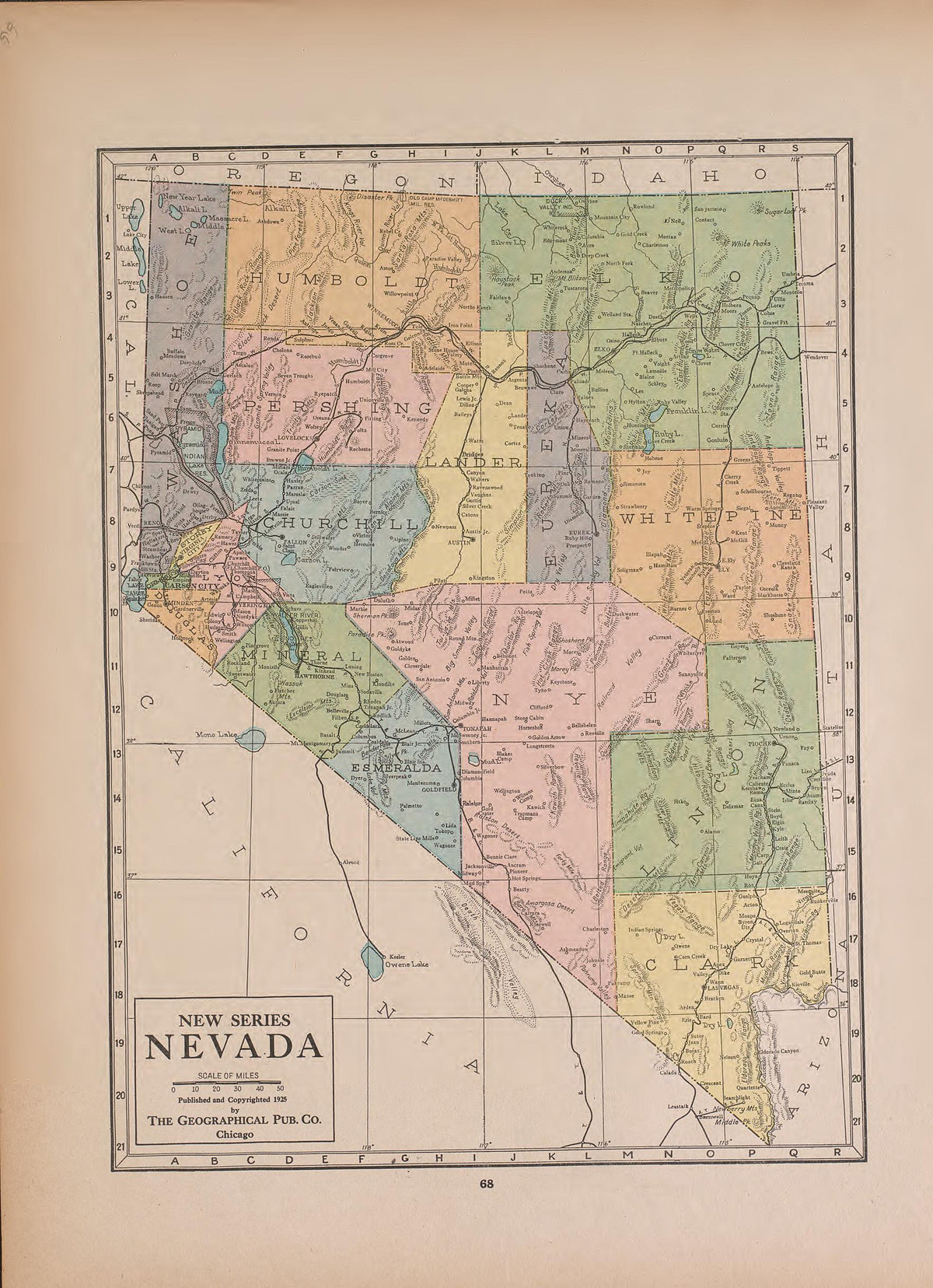 Nevada from Atlas of Doniphan County, Kansas : Containing Maps of Townships of the County, Maps of State, United States and World : Farmers Directory, Analysis of the System of U.S. Land Surveys 1927 by Relic Map Company