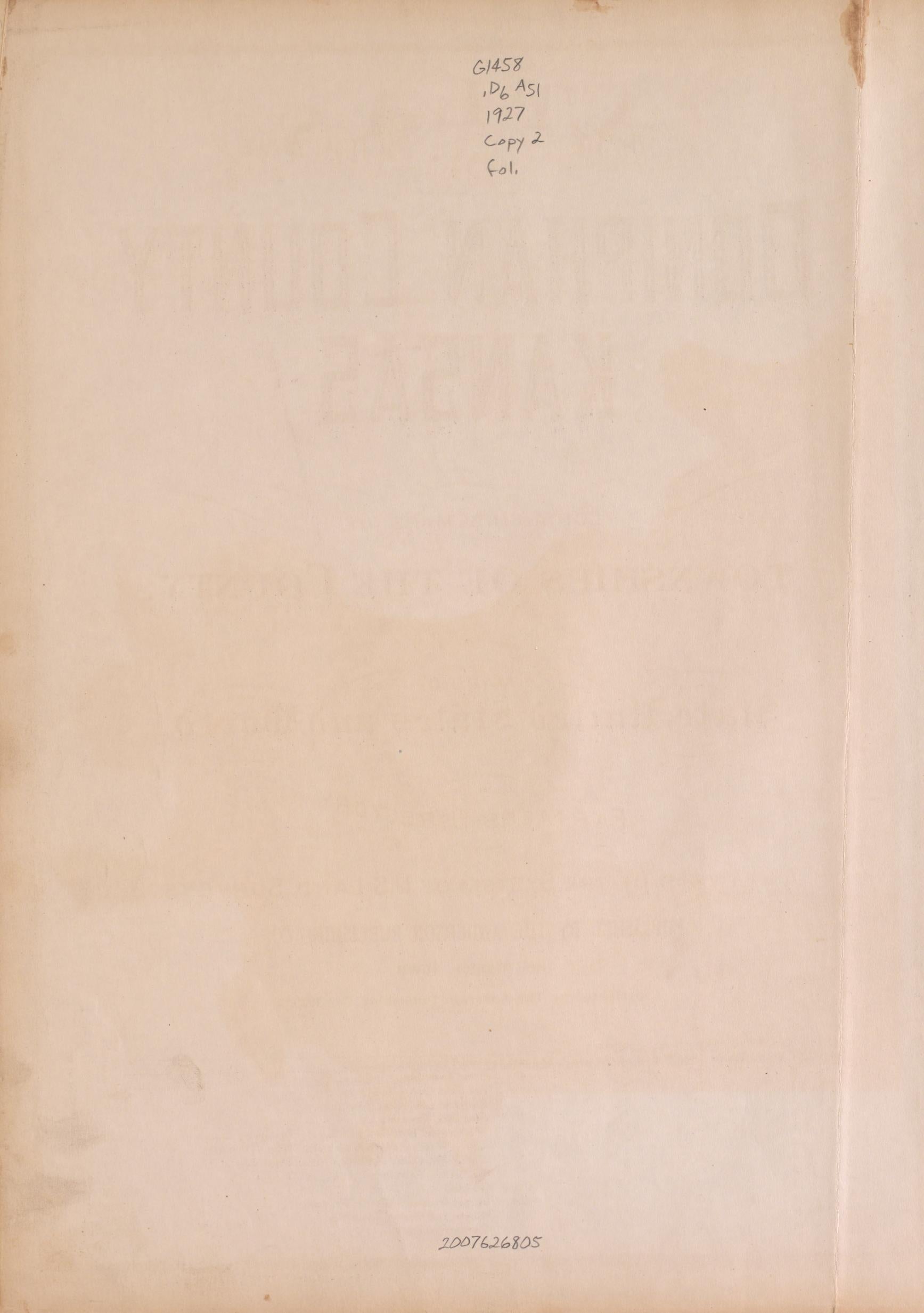 Endpage from Atlas of Doniphan County, Kansas : Containing Maps of Townships of the County, Maps of State, United States and World : Farmers Directory, Analysis of the System of U.S. Land Surveys 1927 by Relic Map Company