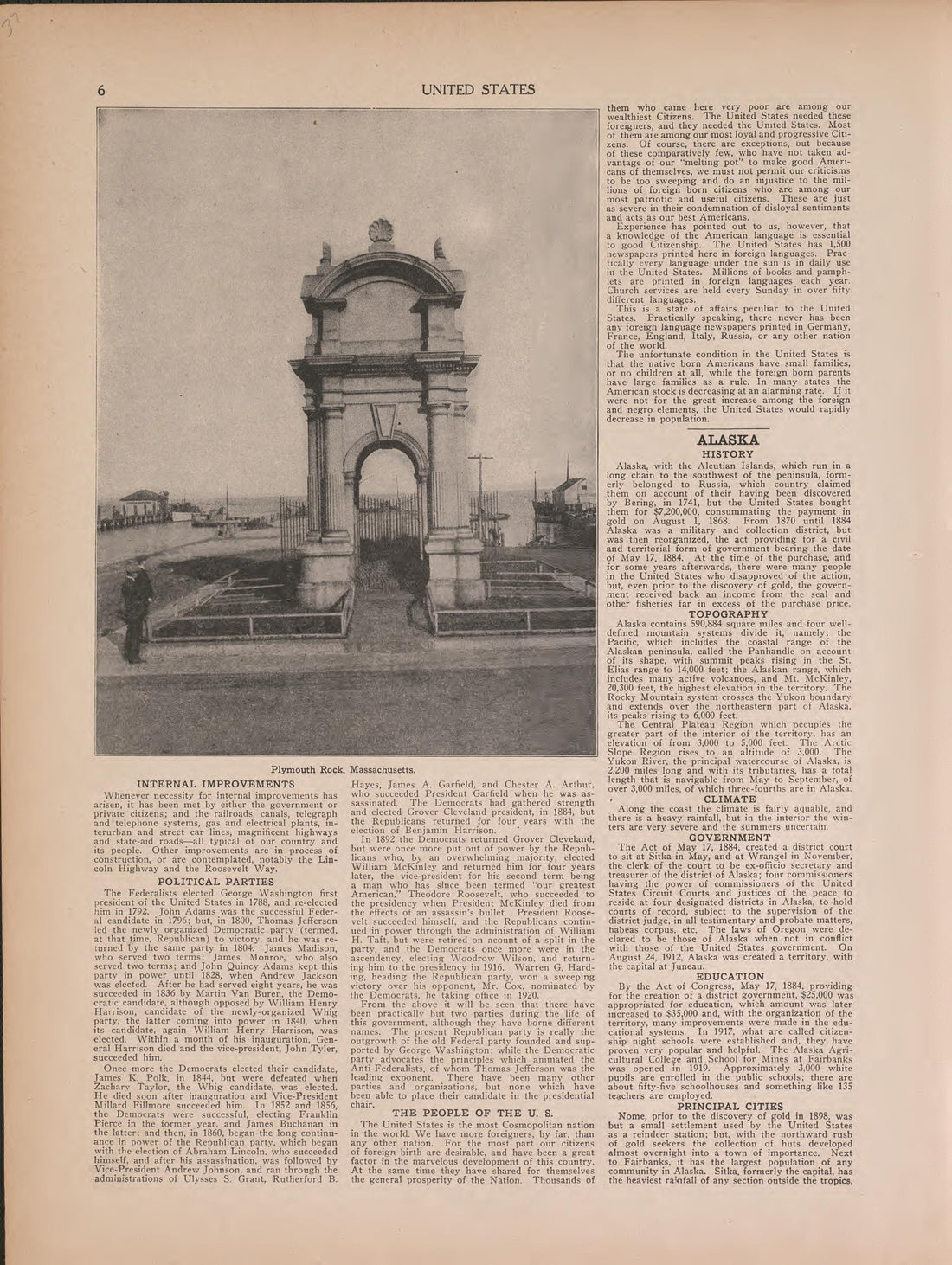 View of Plymouth Rock and Text from Atlas of Doniphan County, Kansas : Containing Maps of Townships of the County, Maps of State, United States and World : Farmers Directory, Analysis of the System of U.S. Land Surveys 1927 by Relic Map Company