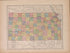Kansas from Atlas of Doniphan County, Kansas : Containing Maps of Townships of the County, Maps of State, United States and World : Farmers Directory, Analysis of the System of U.S. Land Surveys 1927 by Relic Map Company