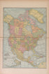 Map of North America from Atlas of Doniphan County, Kansas : Containing Maps of Townships of the County, Maps of State, United States and World : Farmers Directory, Analysis of the System of U.S. Land Surveys 1927 by Relic Map Company