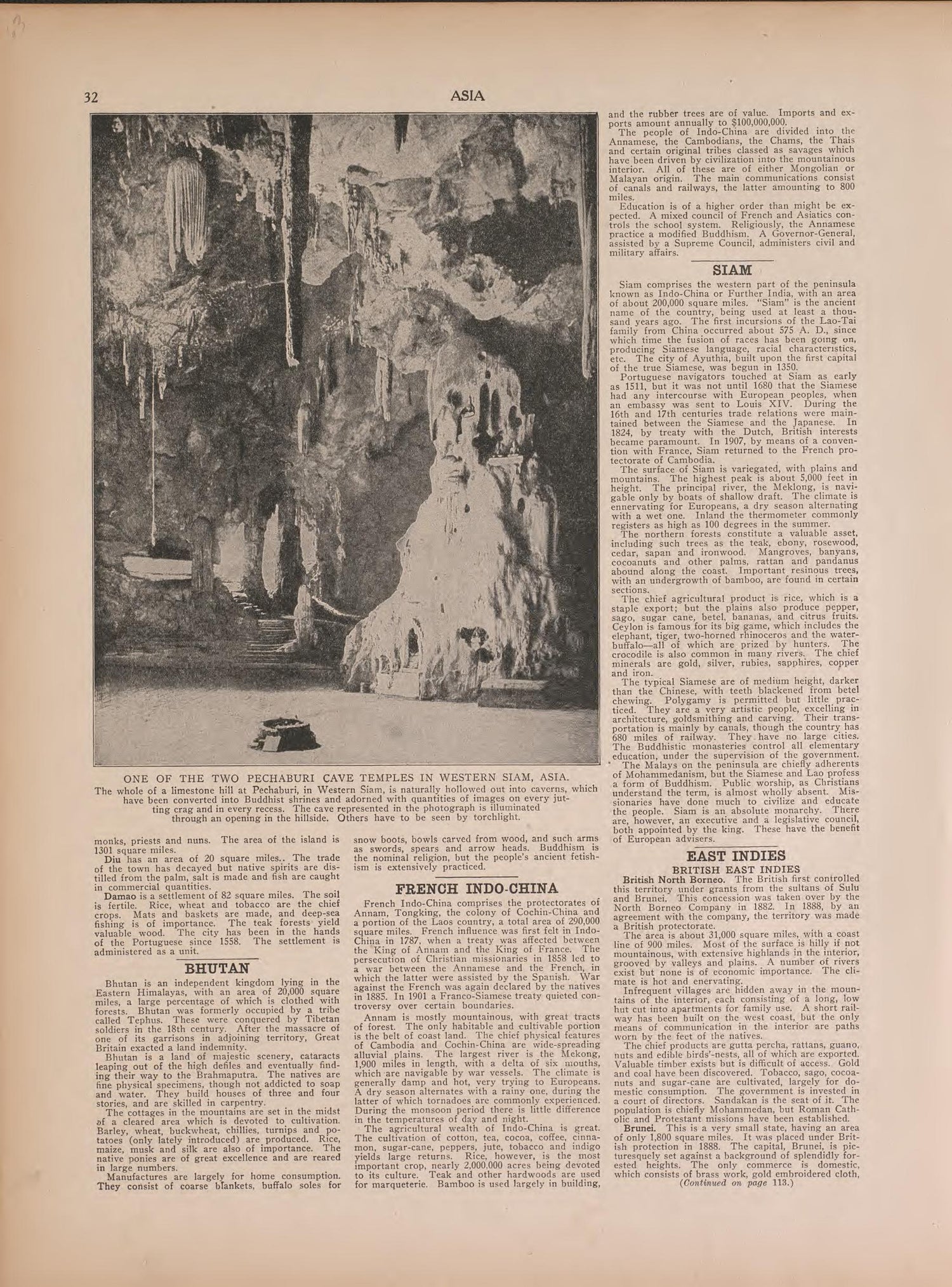 View of Pechaburi Cave In Western Siam and Text from Atlas of Doniphan County, Kansas : Containing Maps of Townships of the County, Maps of State, United States and World : Farmers Directory, Analysis of the System of U.S. Land Surveys 1927 by Relic Map Company