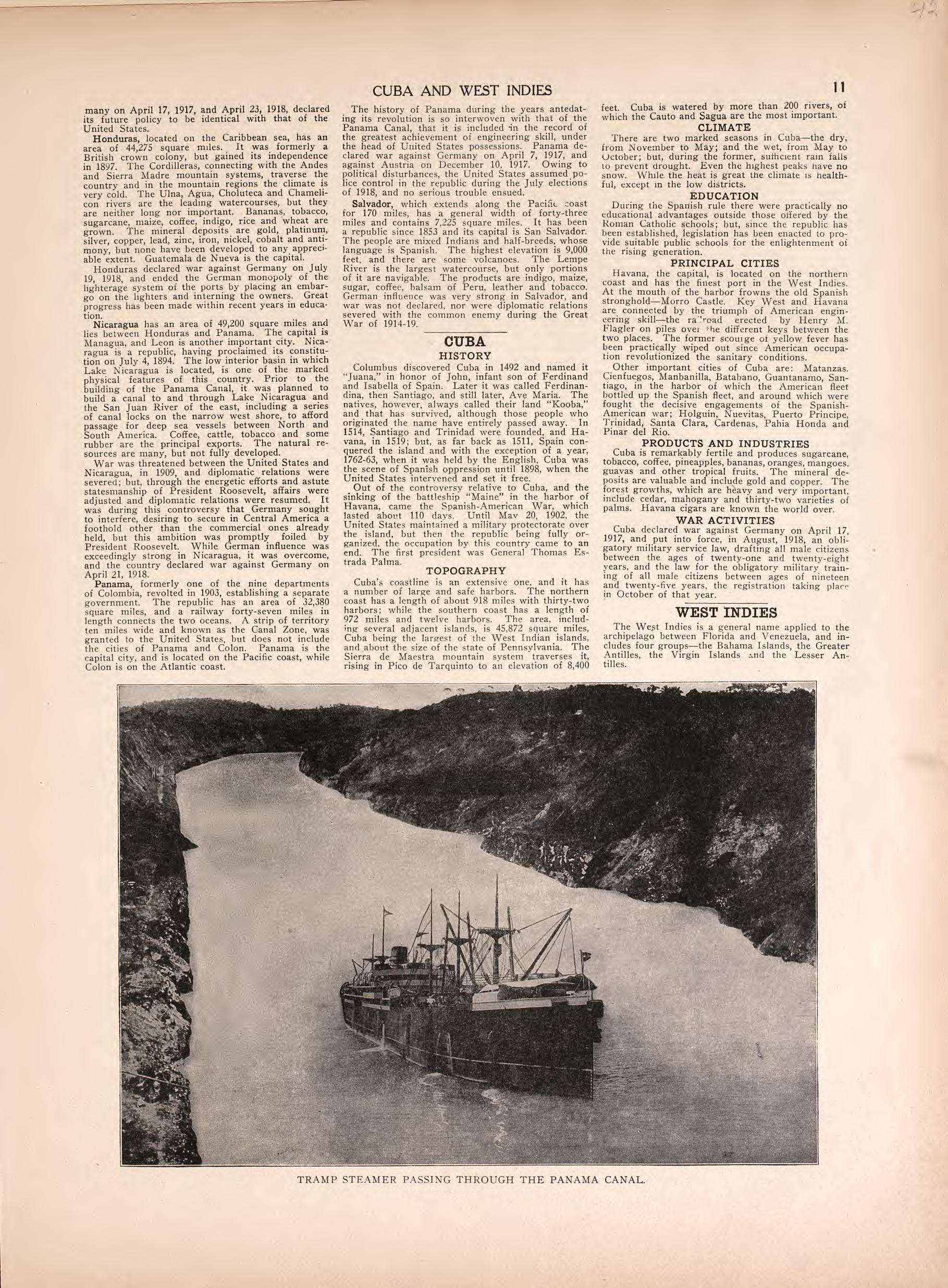 View of Tramp Steamer and Text from Atlas of Doniphan County, Kansas : Containing Maps of Townships of the County, Maps of State, United States and World : Farmers Directory, Analysis of the System of U.S. Land Surveys 1927 by Relic Map Company