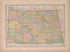 North Dakota from Atlas of Doniphan County, Kansas : Containing Maps of Townships of the County, Maps of State, United States and World : Farmers Directory, Analysis of the System of U.S. Land Surveys 1927 by Relic Map Company