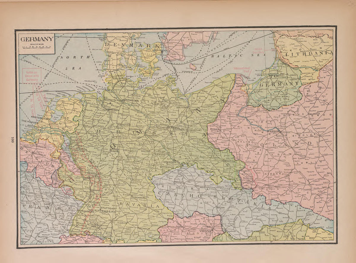 Germany from Atlas of Doniphan County, Kansas : Containing Maps of Townships of the County, Maps of State, United States and World : Farmers Directory, Analysis of the System of U.S. Land Surveys 1927 by Relic Map Company