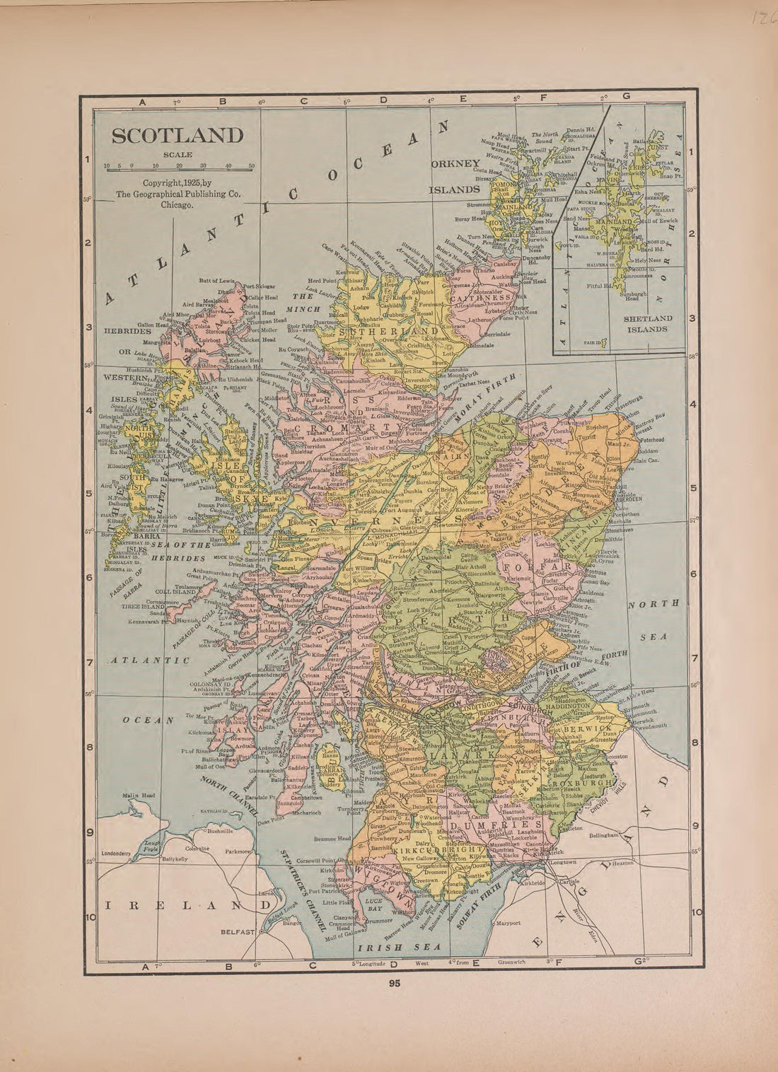 Scotland from Atlas of Doniphan County, Kansas : Containing Maps of Townships of the County, Maps of State, United States and World : Farmers Directory, Analysis of the System of U.S. Land Surveys 1927 by Relic Map Company