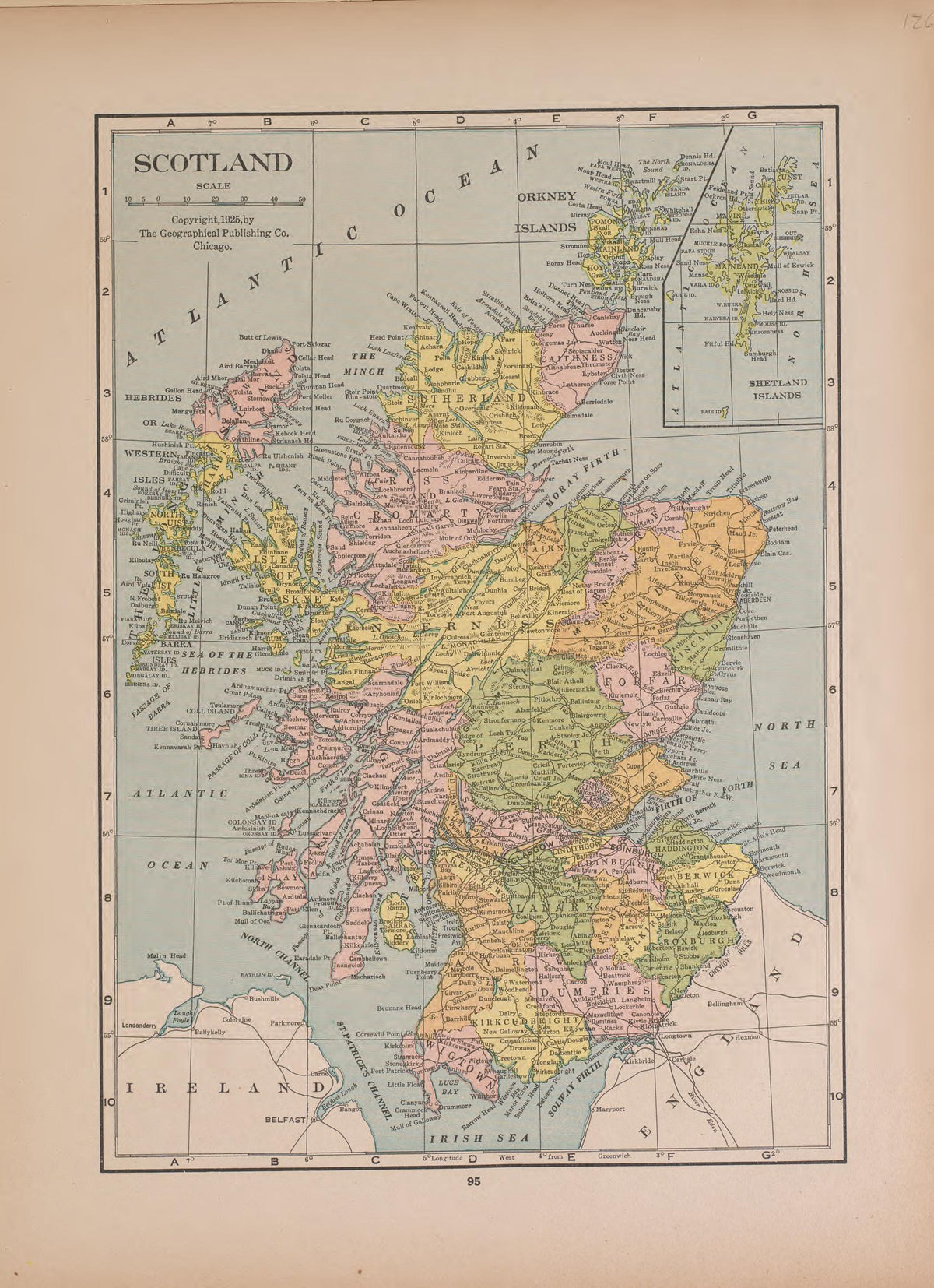Scotland from Atlas of Doniphan County, Kansas : Containing Maps of Townships of the County, Maps of State, United States and World : Farmers Directory, Analysis of the System of U.S. Land Surveys 1927 by Relic Map Company