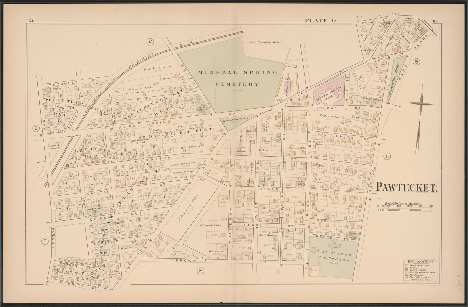 Image 18 of Atlas of the Town of Pawtucket, R.I. (maps Only) from Atlas of the Town of Pawtucket, R.I 1880 by Relic Map Company