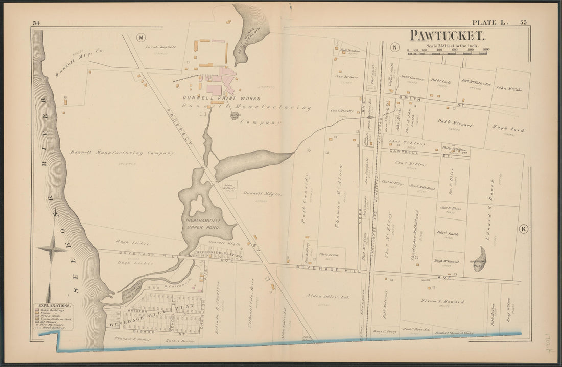 Image 15 of Atlas of the Town of Pawtucket, R.I. (maps Only) from Atlas of the Town of Pawtucket, R.I 1880 by Relic Map Company