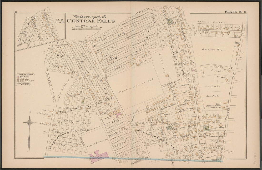 Image 26 of Atlas of the Town of Pawtucket, R.I. (maps Only) from Atlas of the Town of Pawtucket, R.I 1880 by Relic Map Company